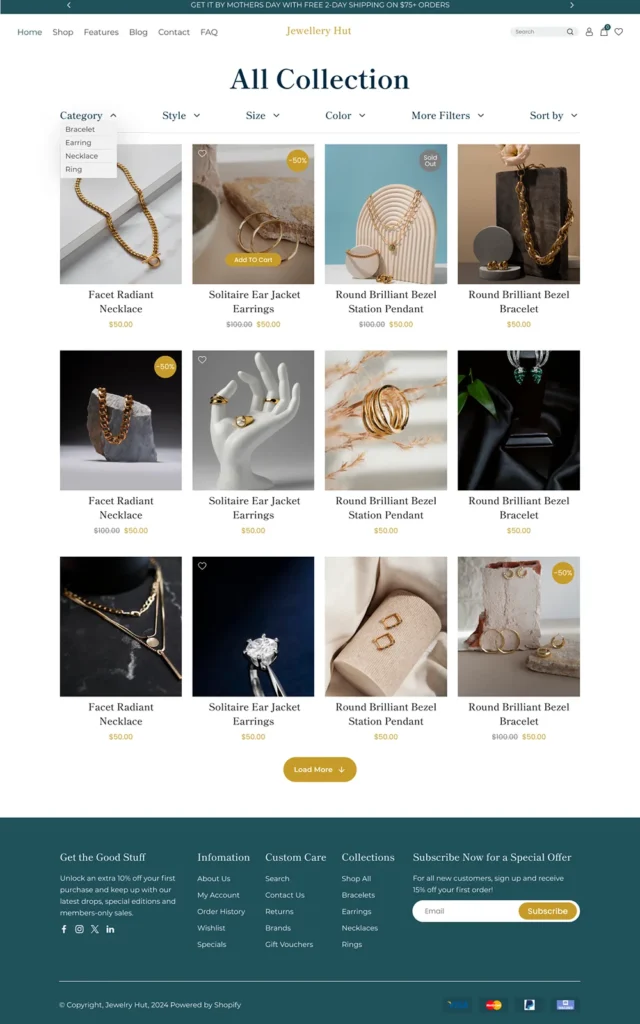 Collection pages · real BrandUs screenshot