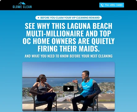 Glowe Clean – How Strategic Funnel Optimization Helped Glowe Clean Scale Their Cleaning Business