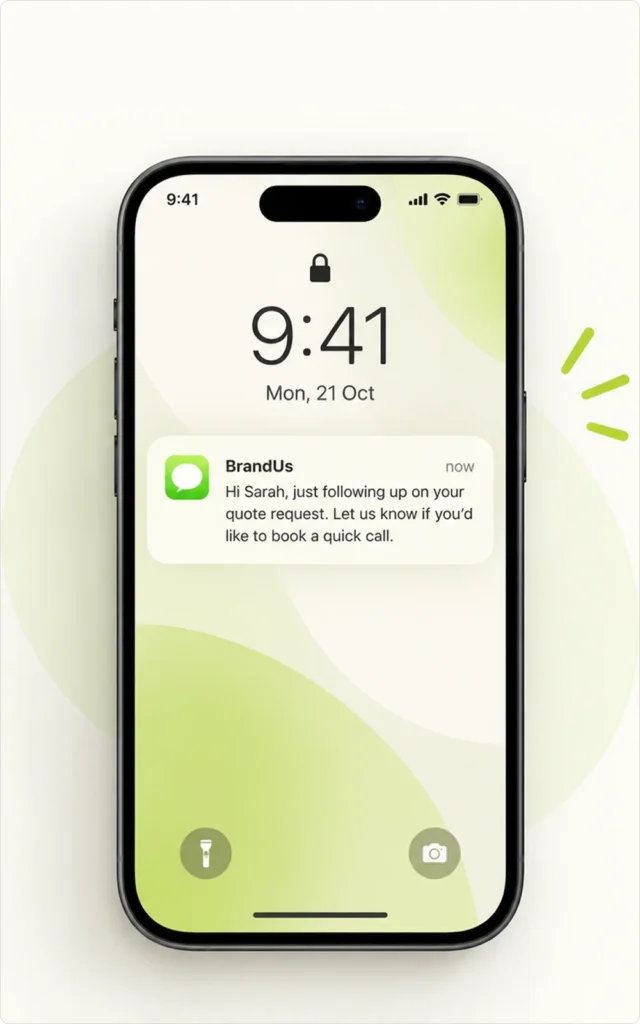 SMS follow-up
