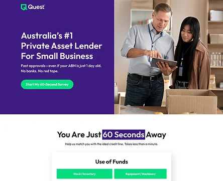Quest Finance – Turning paid traffic into a more focused qualification journey